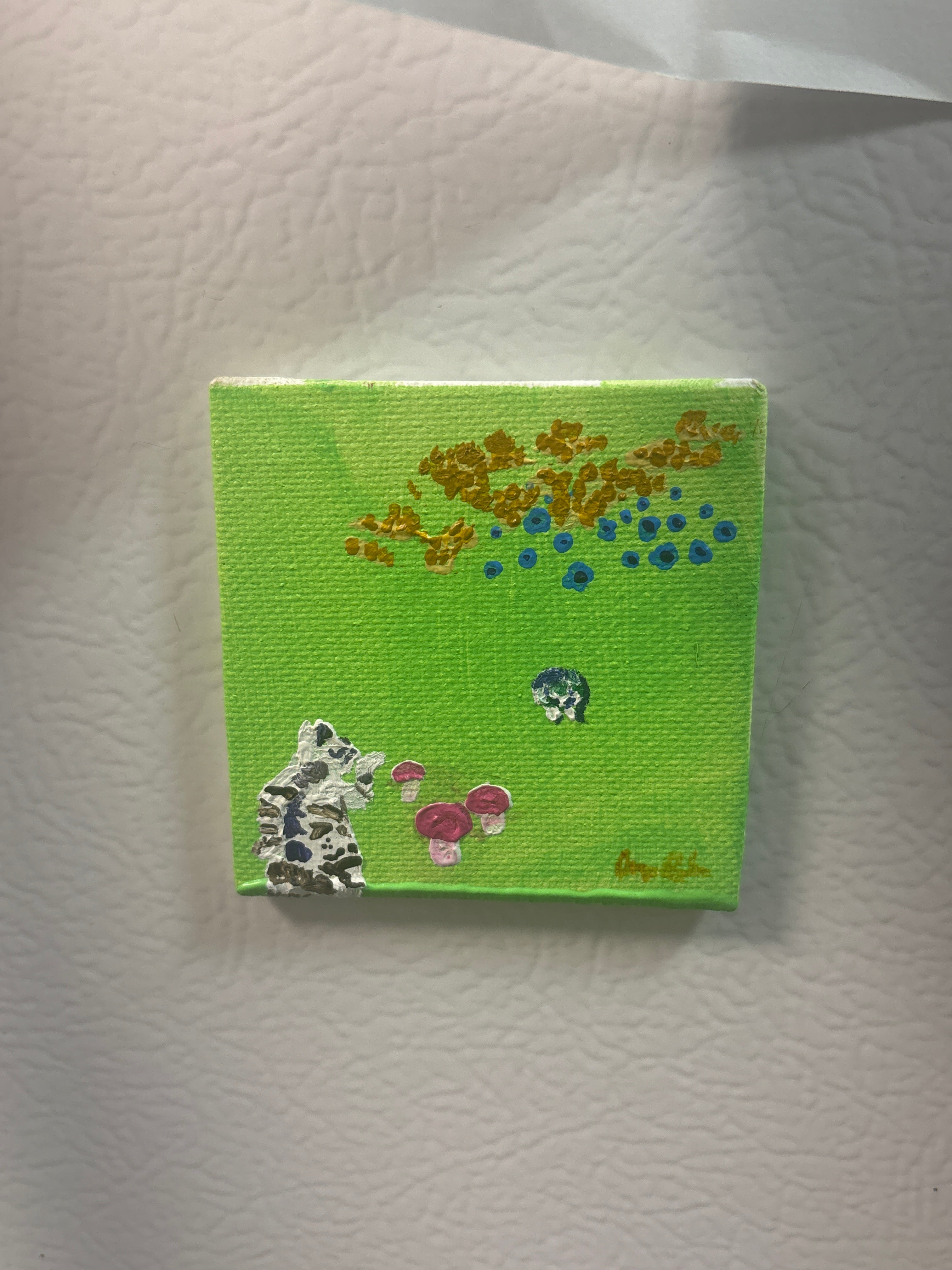 Cats on magnet canvas